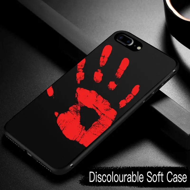 

Thermal Sensor Phone Case for Apple iPhone 7 Plus 8 6S 6 Plus Soft Heat Sensitive Change Color Back Cover for iPhone X XS Case