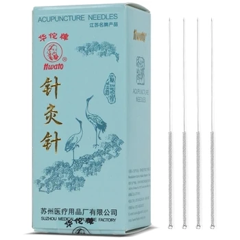 

500pcs/pack huatuo Repeated use Silver Not one time Acupuncture needles free shipping