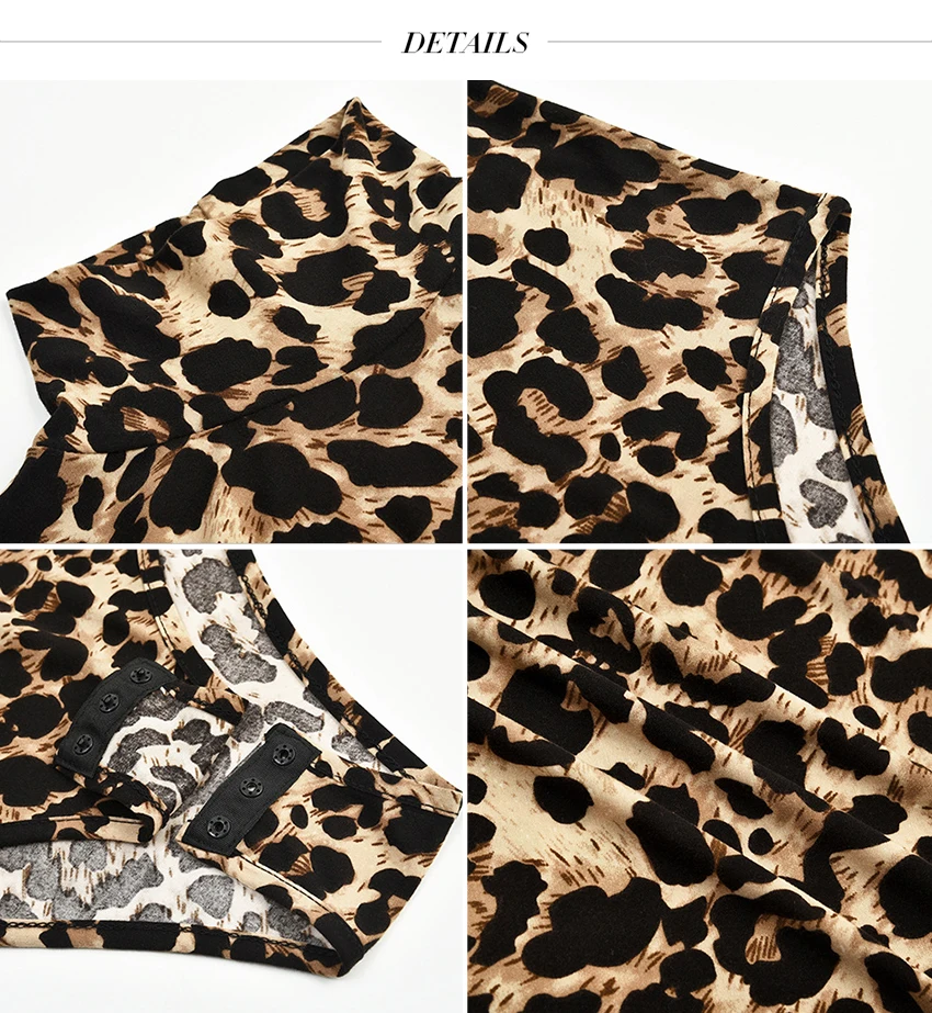 Gagaopt 2019 Leopard Sexy Bodysuit for Women Ladies Long Sleeve Snake Zebra Bodysuit Bodycon Skinny Playsuit Romper Jumpsuit pink bodysuit