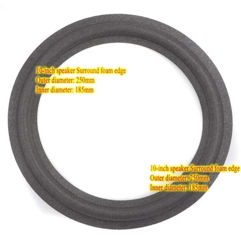 Mayitr 1pc 10" inch Waterproof Foam Surround Universal Speaker Woofer Foam Edge Surround Repair Part 250mm 180mm