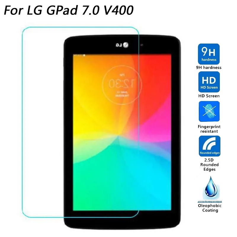 Закаленное стекло для LG G Pad PAD3 10 1 X760 / Pad4 8 0 V480 V490 GPad 7 V400 PadF V495 защитная пленка