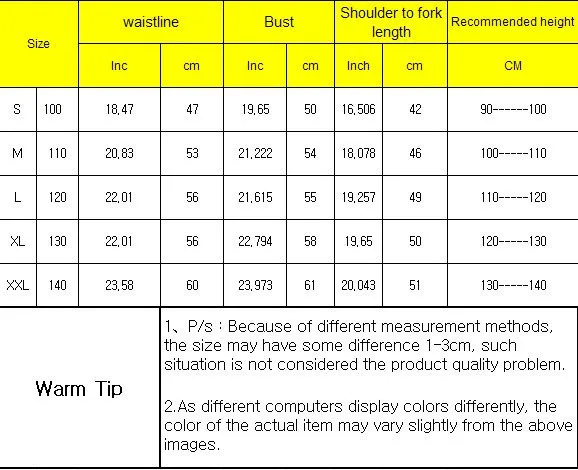 Kids Ballet Dress Size
