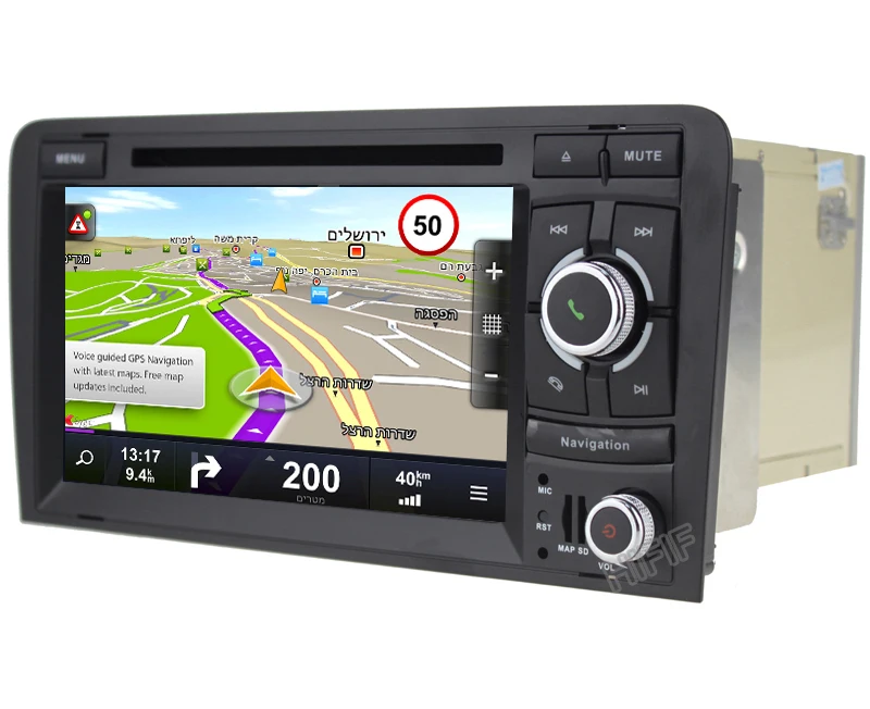 Clearance Android 8.0 4GB+32GB 7" 2 DIN Car DVD Player GPS Navigation Radio Canbus USB SD for Audi A3 8P/A3 8P1 3-door Hatchback/S3 8P/RS3 11