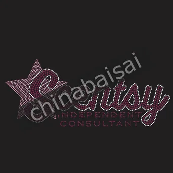 

Purple "Scentry" Rhinestone Transfer Motif Designs