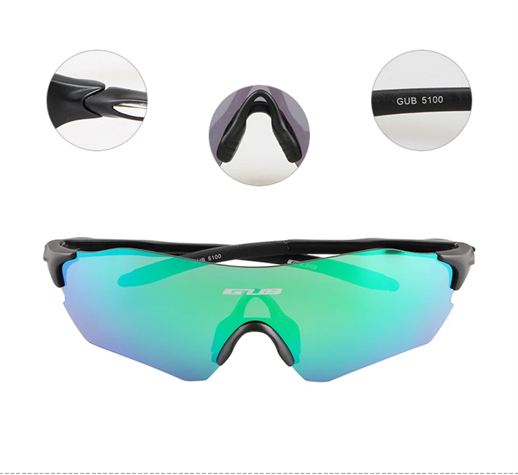 GUB 5100 Polarisées Sport de Soleil Avec Myope Cadre pour Hommes Femmes Cyclisme Course