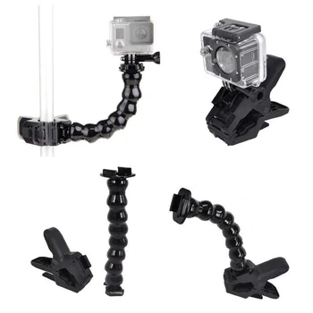 

Top Deals Jaws Flex Clamp Mount + 8 joint Adjustable Goose Neck for Gopro Hero 4 hero 3