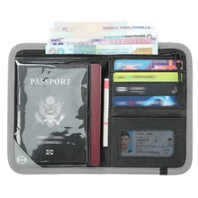 Кошелек для путешествий на паспорт, держатель для паспорта, блокирующий Держатель для паспорта, Обложка для мужчин и женщин, пакет для кредитных карт