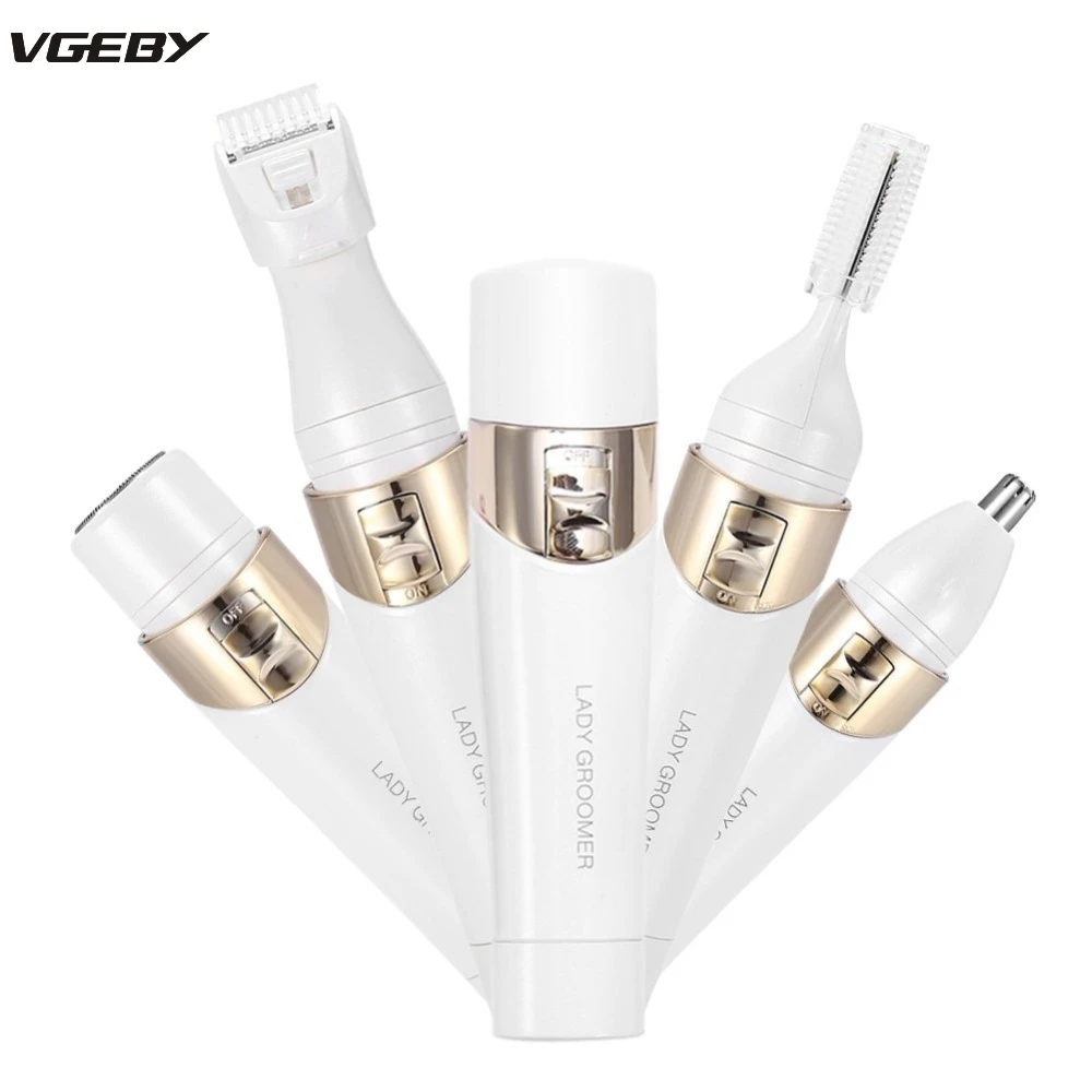 Original 4 in 1 Multi function Women Electric Painless Epilator Eyebrow