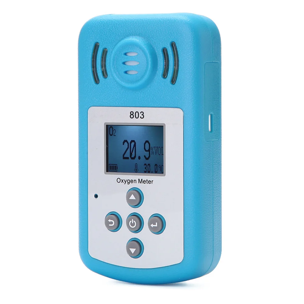 

Mini Oxygen Meter Gas Analyzer with LCD Display and Sound-light Alarm Fine Oxygen(O2) Concentration Detector for Home Security