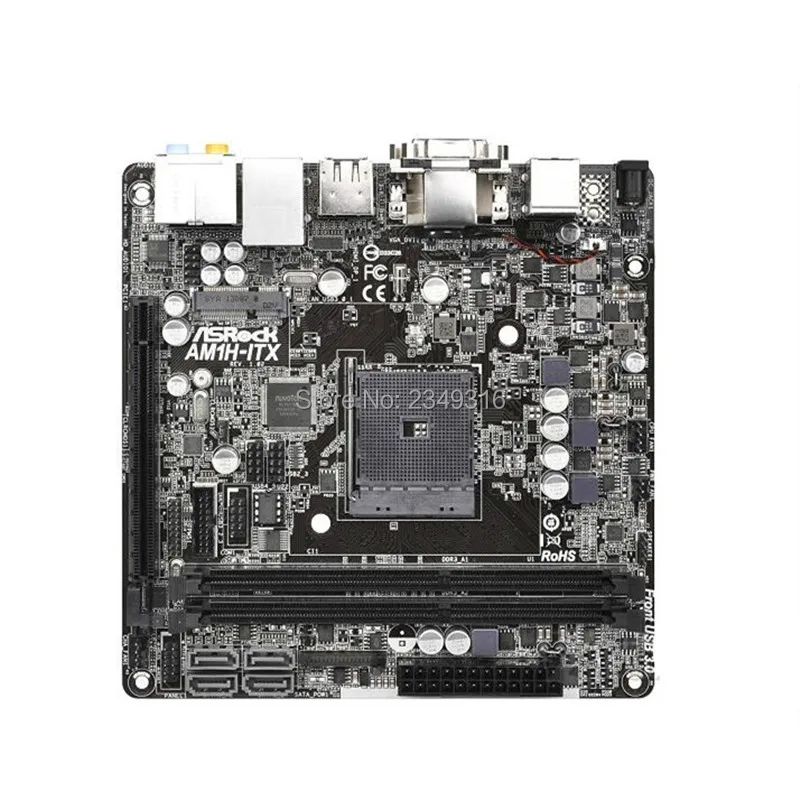 Б/у AM1 материнская плата для ASRock AM1H-ITX системная плата USB3.0 SATA3 DDR3