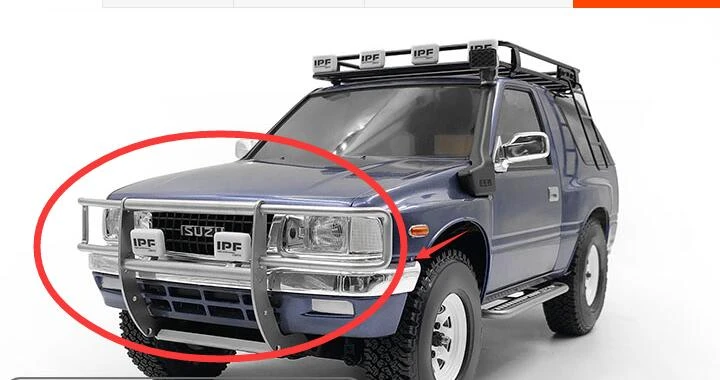 RC Car C25990GUN Machined F Bumper w/ LED Light for Tamiya Scale Off-Road CC01 RC Car C25990GUN Machined F Bumper w/ LED Light for Tamiya Scale Off-Road CC01