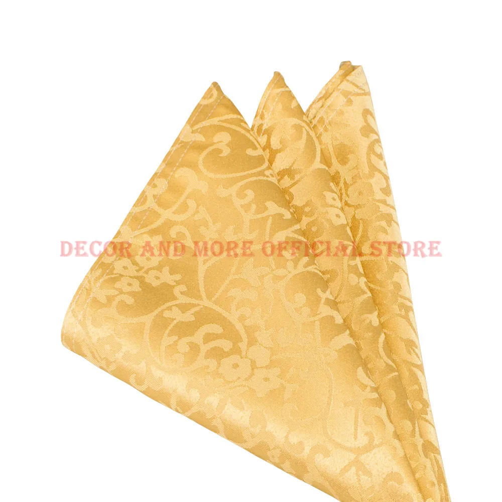 50PCS Wholesale Poly Solid Damask Table Napkin Decor Hotel Party