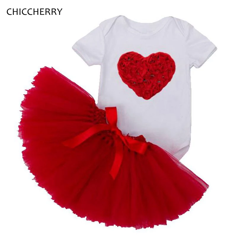 Red Rose Gifts Valentine Toddler Outfits Infant Bodysuit ...