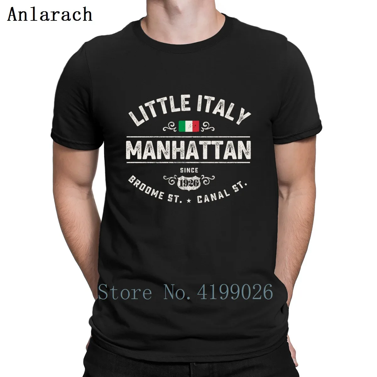 Manhattan Little Italy Ny футболка на заказ Мужская модная в стиле хип хоп Удобная с надписью