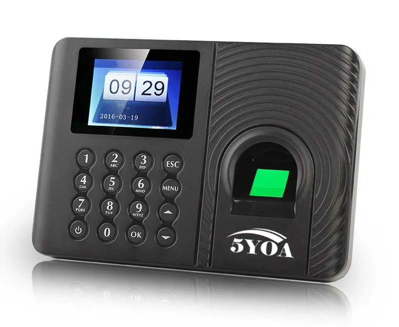 

A10 Biometric Fingerprint Time Attendance Clock Recorder Employee Recognition Device Electronic English Spanish Russian Machine