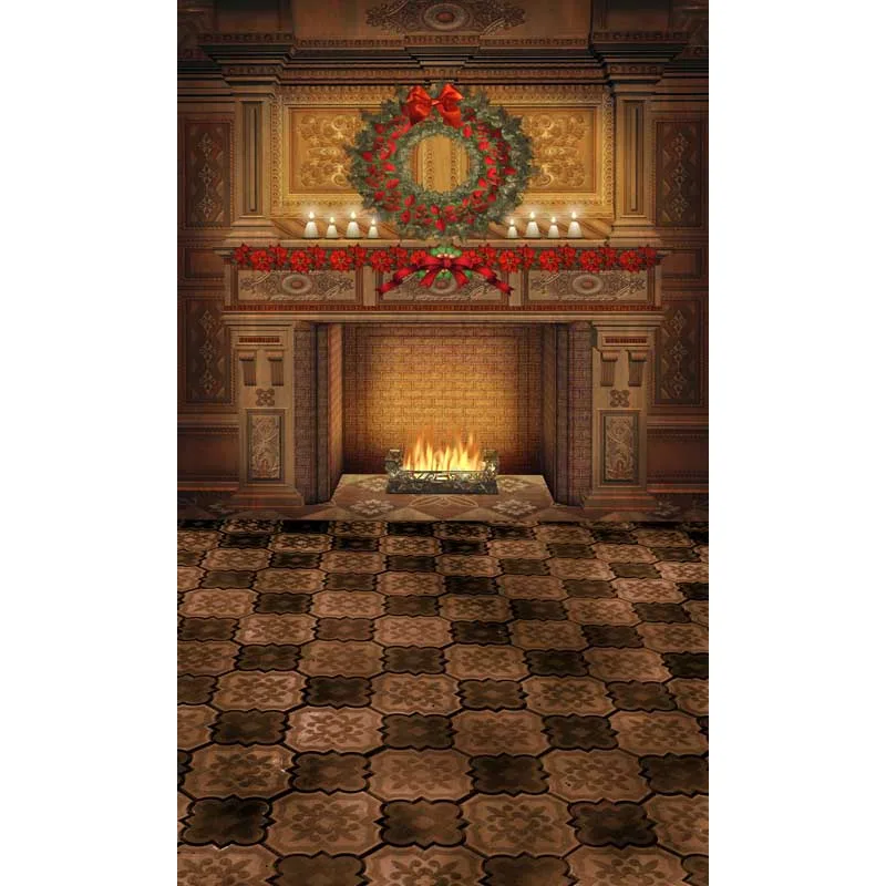 

5X8ft Thin vinyl Photography Studio Senior Vinyl Background Digital print fireplace Backdrops ST-385