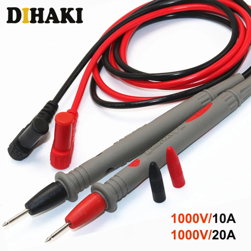 

1000V Universal Probe Test Leads Pin Digital Multimeter Needle Tip Probe Test Lead Pin Multi Meter Tester Wire Pen Cable 10A/20A