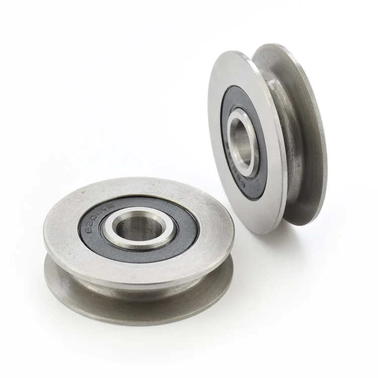 6301RS подшипниковый стальной подшипник U groove Круглый нижний V wheel 5 см шкив 6 мм