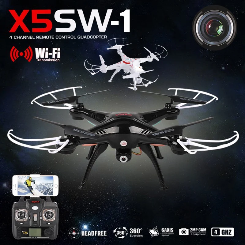 

lensoul Professional RC Drone Quadcopter with FPV WIFI Camera Headless 6-Axis Real Time RC Helicopter Quad copter Boy Toys