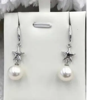 

Wholesale price ^^^ New 9-10mm SouthSea Natural pearl earring 925silver