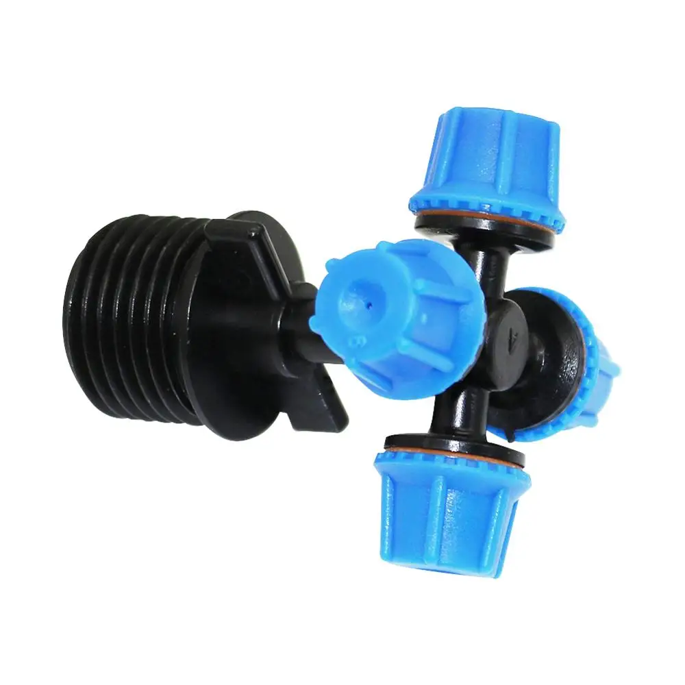 5Set Cross Atomization Misting Nozzles With 1/2 Inch Extral Thread Connector Garden Irrigation Farm Dust Removal Cooling Sprayer | Дом и сад