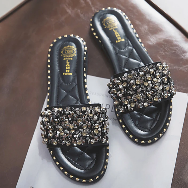 2019 New Ladies Beach Slippers For Women Bedroom Home Indoor Outdoor Summer Slippers Flip Flops Slides Women Shoes Soft