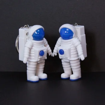 

10 pcs/ lot new arrival led flash astronauts spaceman Key Ring