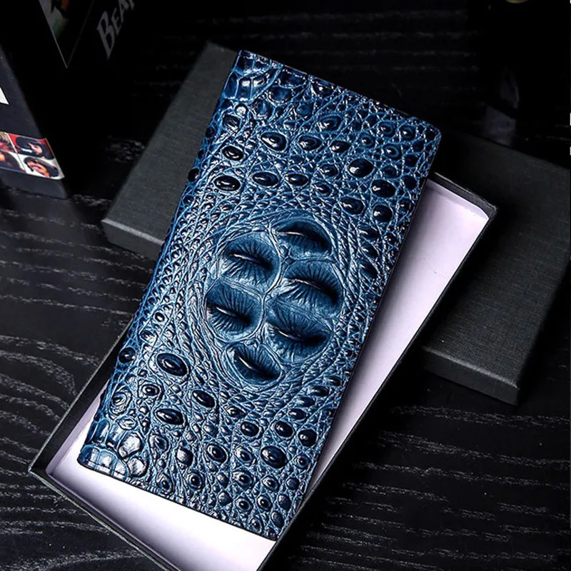 New crocodile-patterned men's handbags men's handbags long multi-functional wallet business casual fashion trend 008 New crocodile-patterned men's handbags men's handbags long multi-functional wallet business casual fashion trend 008