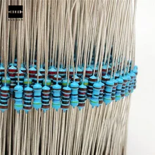 1000 шт. 50 значений 1/4W металлический пленочный сопротивление резисторов Ассортимент Комплект 1% пленочный резистор Наборы электрический