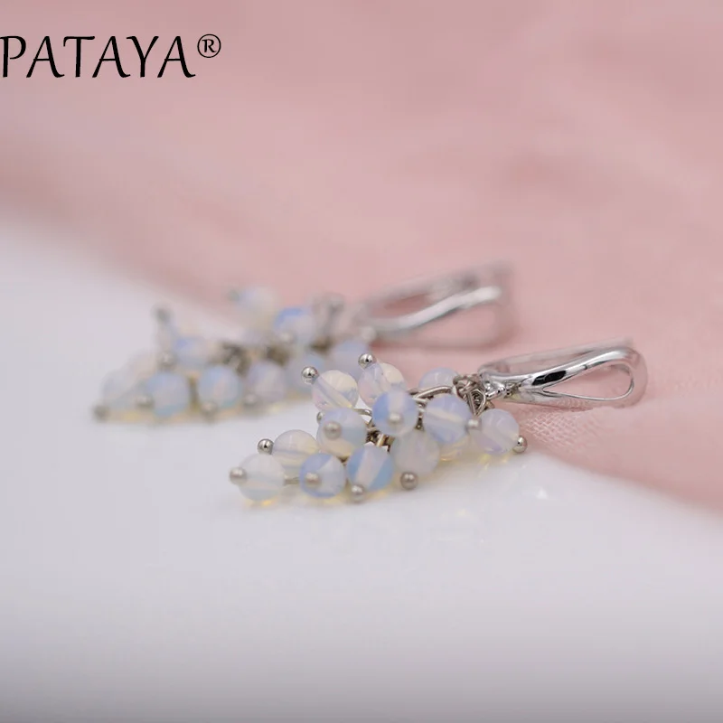 Женские серьги подвески из натурального камня с лунным камнем|dangle earrings|womens dangle