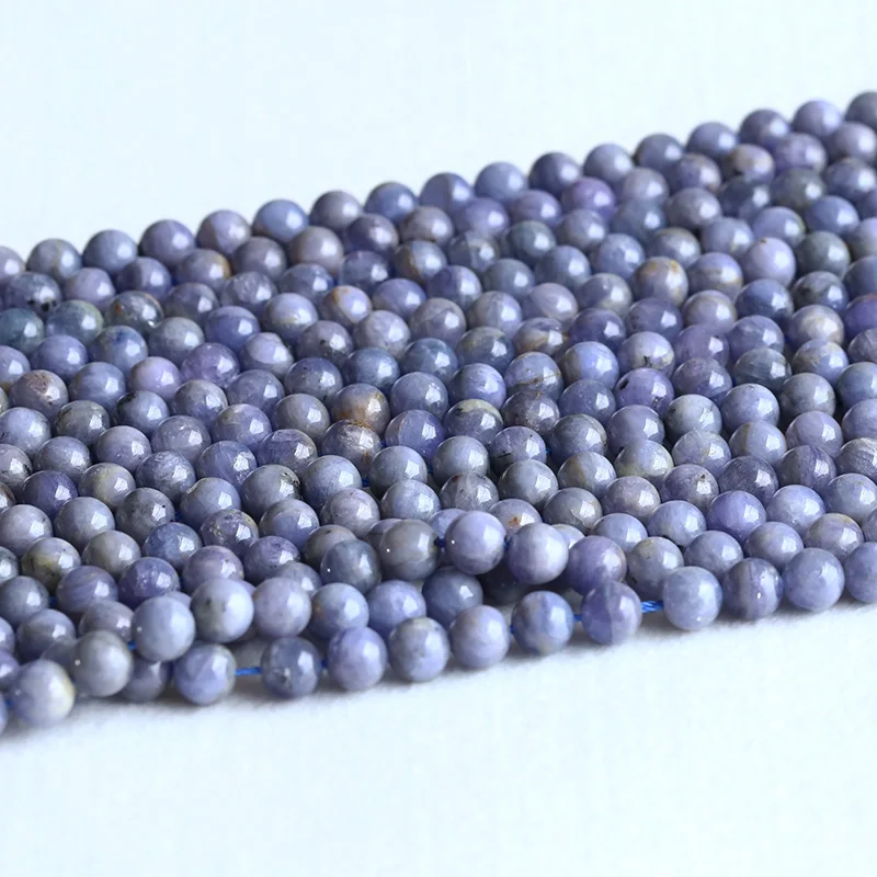 

Natural Genuine Tanzania Blue Tanzanite Semi-precious stones Round Loose Beads 8mm 05321