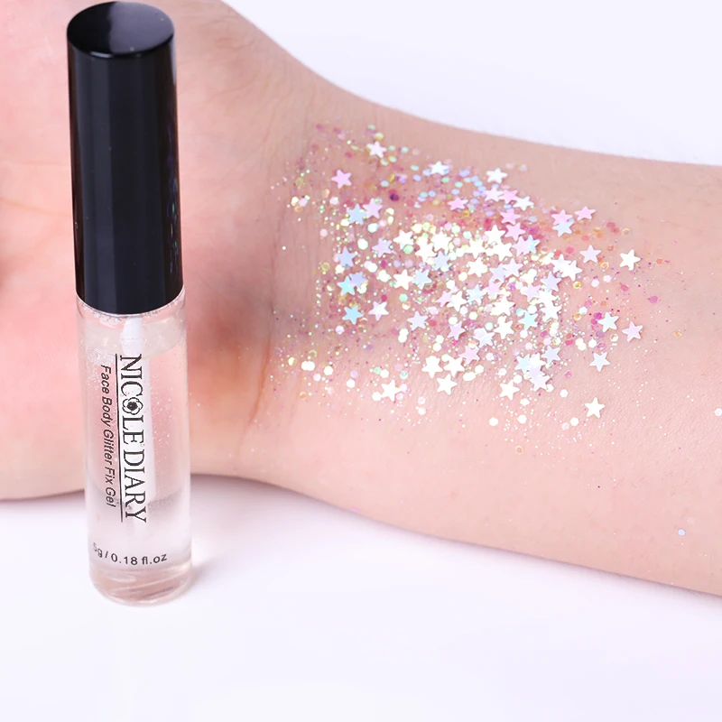 

NICOLE DIARY 5g Fast-dry Adhesive Glue for Nail Art Decoration Rhinestone Nail Glitter Glue Liquid Makeup Cosmetic DIY Tools
