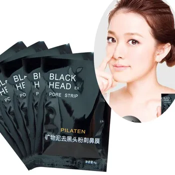 

50pcs/lot PILATEN Face Care Nose Facial Blackhead Remover Mask Minerals Pore Cleanser Black Head EX Pore Strip Nose Mask