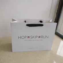 500 шт/партия, переработанная на заказ белая матовая Сумка-тоут, бумажная сумка для покупок с хлопковой ручкой, многоразовый роскошный бумажный пакет для рекламы