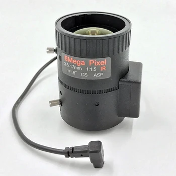 

F1.5 1/1.8" DC AUTO IRIS Varifocal 3.6-17mm 6.0mp cctv camera lens for video surveillance kit Smart security SL-3617A6MP