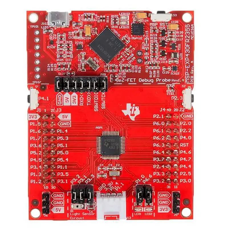 1 шт х MSP-EXP430FR2355 LaunchPad MSP430FR2 MSP430 MCU 16 битный встроенный оценки макетная плата