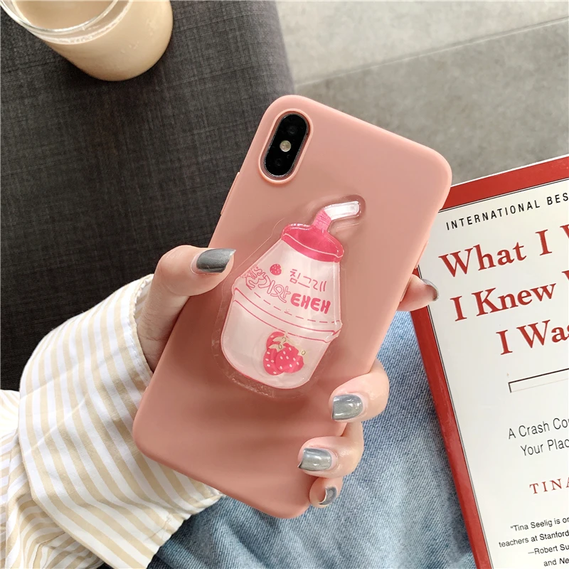 

Ainike Cute 3D Summer Drink Milk Toy Liquid Squishy Soft TPU Phone Case For Huawei P20Pro P30lite Nova4 Mate20 Enjoy9 Y7 Honor8X