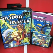 Shadow Dancer-тайна Shinobi Japan Обложка с коробкой и руководство для MD MegaDrive Genesis игровая консоль 16 бит MD карта