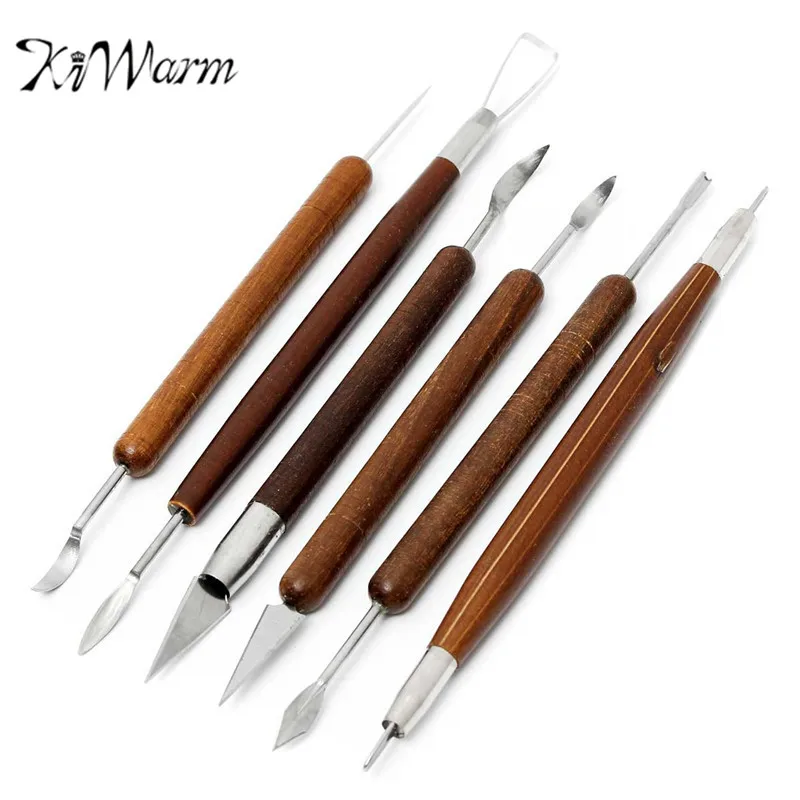 KiWarm Practical 6pcs/set Polymer Clay Pottery Ceramics Sculpting