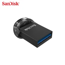Двойной Флеш-накопитель SanDisk Fit USB флеш-накопитель 64Гб CZ430 16 Гб мини USB флэш-накопитель 3,1 до 130 МБ/с. флешки Высокая Скорость USB 3,0 флэшку 32gb 128G