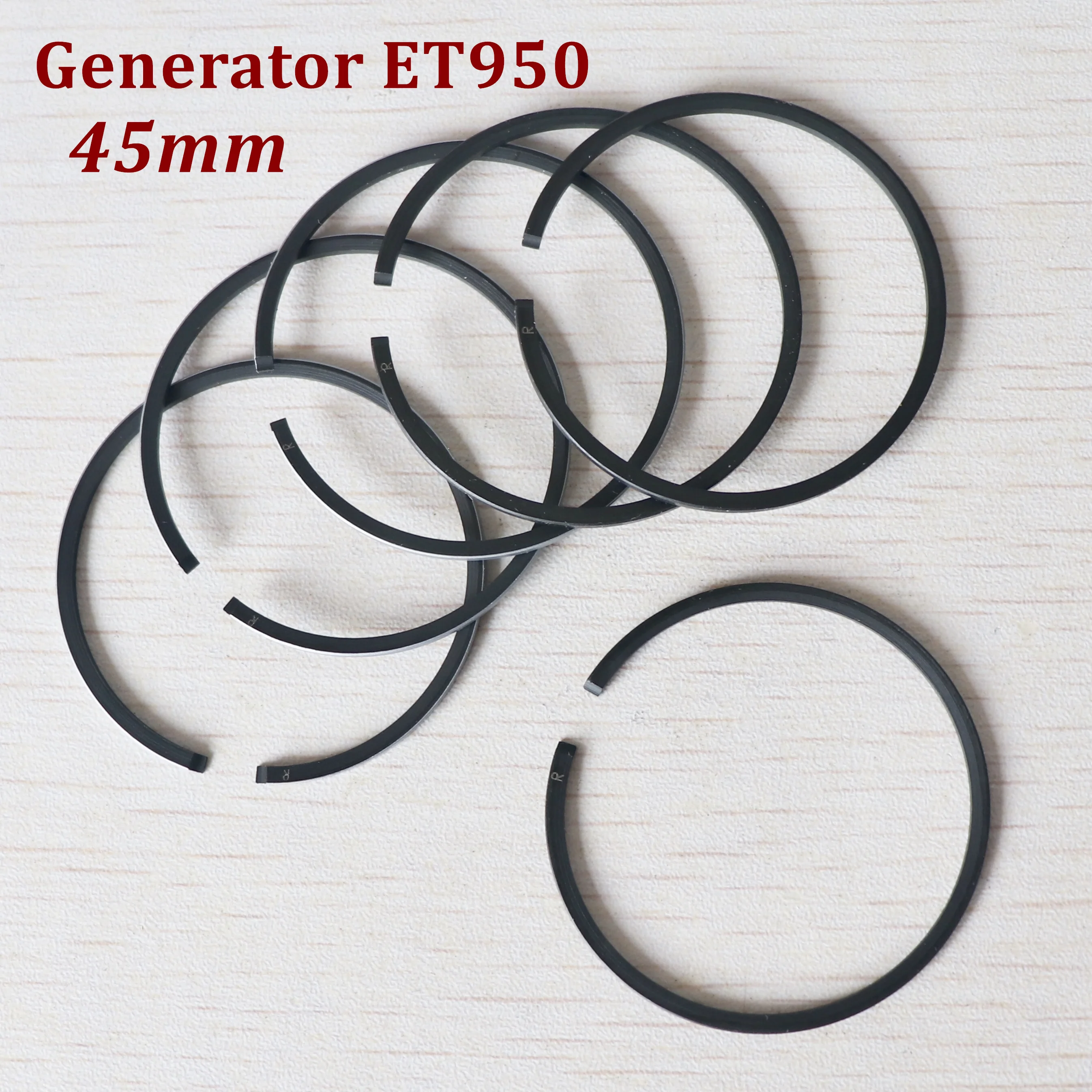 

6Pcs 45mm Piston Rings For ET950 Gasoline generator Replacement
