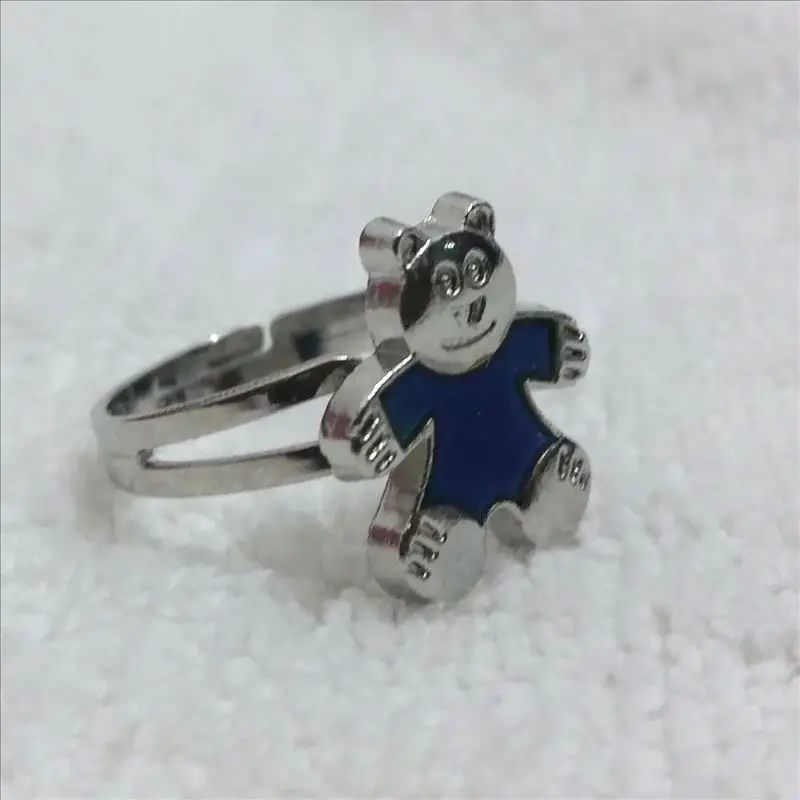 Новые тепловые настроение кольцо милый медведь изменение цвета Регулируемый кольцо