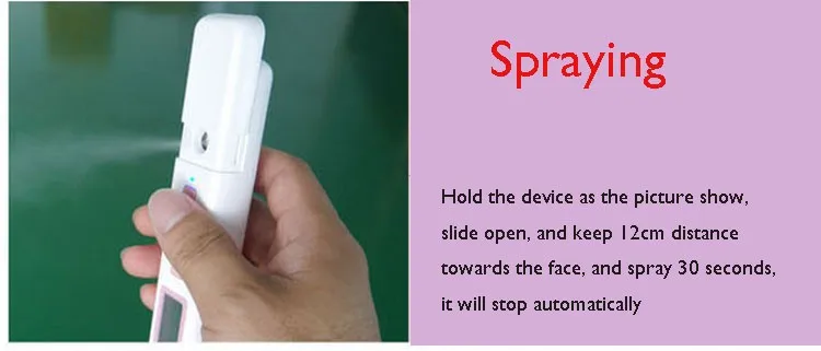 Новое увлажнение кожи на лице анализатор масла тестер Nano Handy Mist спрей USB зарядка опрыскиватель
