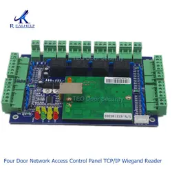 Четырехдверная сетевая панель управления доступом TCP/IP плата с Wiegand ридер для 4 дверная карта ридер