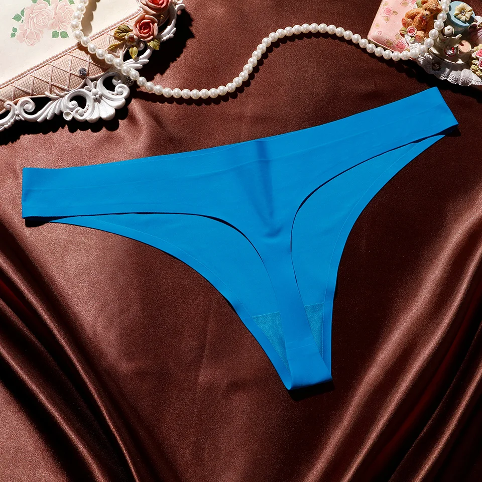 3PCS/Lot Sexy Women Thongs And G Strings Seamless Tangas Panties Low-Rise String Femme Solid Underwear Women Intimates Lingerie