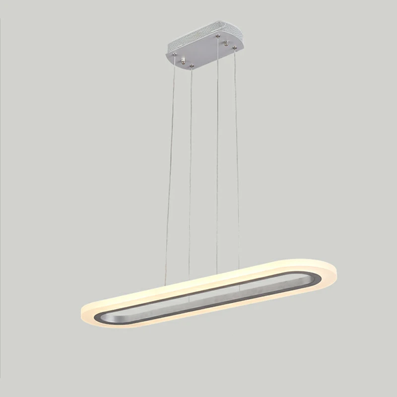 

Single Ring Round Shape Acrylic LED Modern Pendant Light Lamp for Dining Room Restaurant Decoration White Hanging Light Fixture