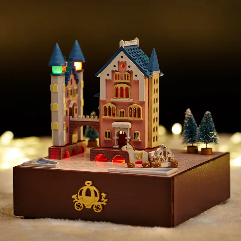 Castle Dollhouse Furniture #1: Doll House Include Dust Cover Large Cafe Miniature Wooden Dollhouse Furniture Model Toy Christmas Gift CASTLE ROTATING CARRIAGE Castle Dollhouse Furniture #1: Doll House Include Dust Cover Large Cafe Miniature Wooden Dollhouse Furniture Model Toy Christmas Gift CASTLE ROTATING CARRIAGE