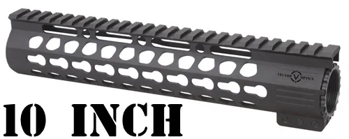 Tactical AR15 KeyMod 7 10 12 15 17 дюймов Тонкий свободный поплавок Handguard Пикатинни кронштейн подходит. 223 5,56 AR15 AR-15 M4 M16 - Цвет: 10 inch Black