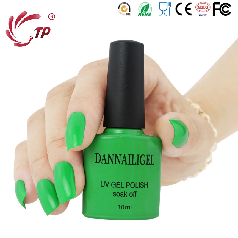 

Dannail Green with Envy Color #61 UV Gel Varnishes Nail Polish Soak Off 10ml Long Lasting Set for Nail Art Manicure Maquiagem