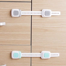 Детские, для малышей Дети обеспечение безопасности Пластик Шкаф Защитный замок шкафа ящика длинные Стиль безопасный дом для вашего ребенка, холодильник шкаф